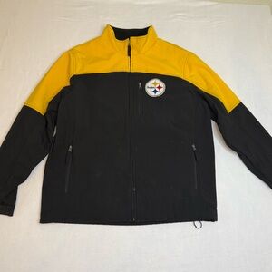 NFL Pittsburgh Steelers Jacket‎ XL Black Yellow Men’s – Flawed/Stained